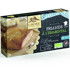 Jardin complet：Friands à l’emmental surgelés bio La Borie - 200 g