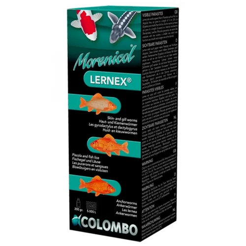 Pour simplifier vos extérieurs:Traitement pour poissons de bassin 200g - COLOMBO Morenicol Lernex - 5000L