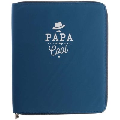 Housse avec organisateur pour tablette Papa en or (Bleu)