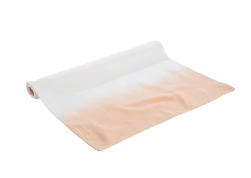 Idée extérieur:Chemin de table tie and dye coloris multicolore en coton - 35 x 50 cm