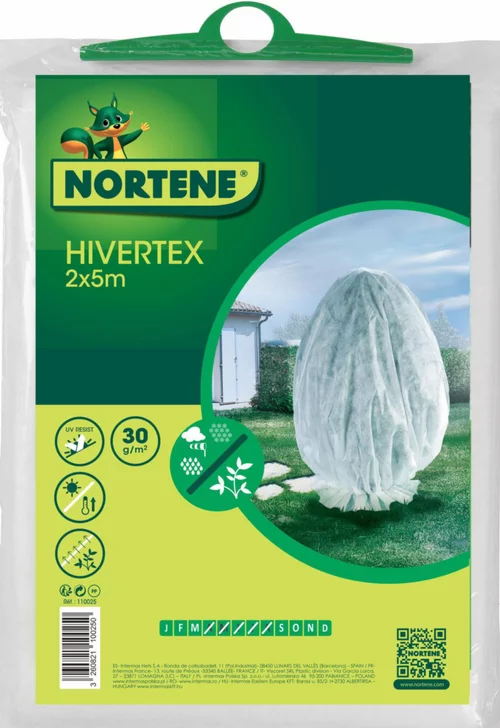 Utile pour l’extérieur:Voile d'hivernage blanc Nortène Hivertex - 2 x 5 m