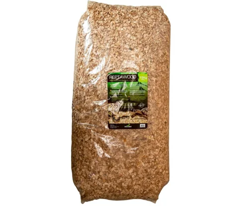Les essentiels du jardin:Litière pour terrarium coloris beige éclats de hêtre Reptawood - 55 L