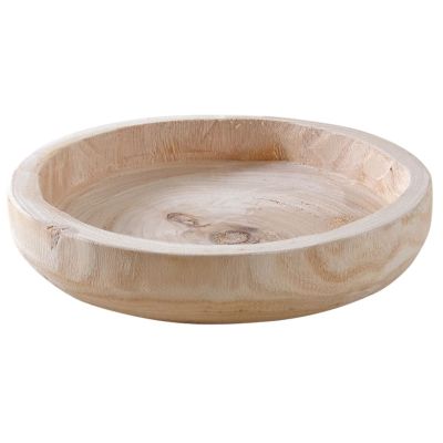 Plateau rond en paulownia (Diamètre 25 cm)