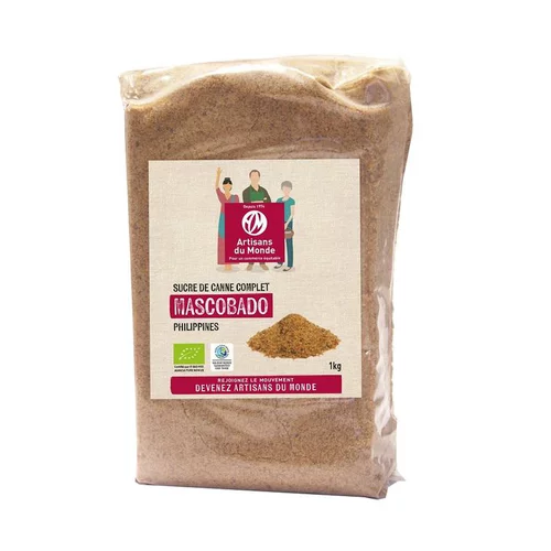 Pour votre espace：Sucre Mascobado sachet de 1kg