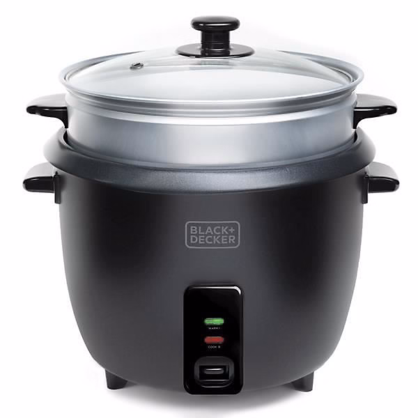 Cuiseur à riz | BLACK & DECKER – Multifonctions – 700W – 1.8L – Panier avec couvercle en verre