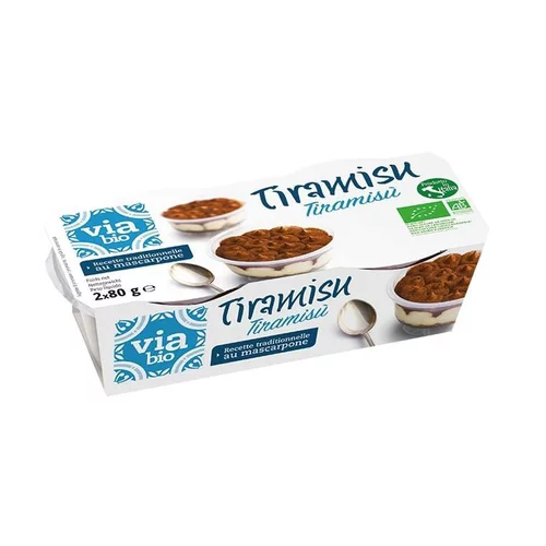 Extérieur équipement：Lot de 2 tiramisus bio Viabio - 2 x 80 g