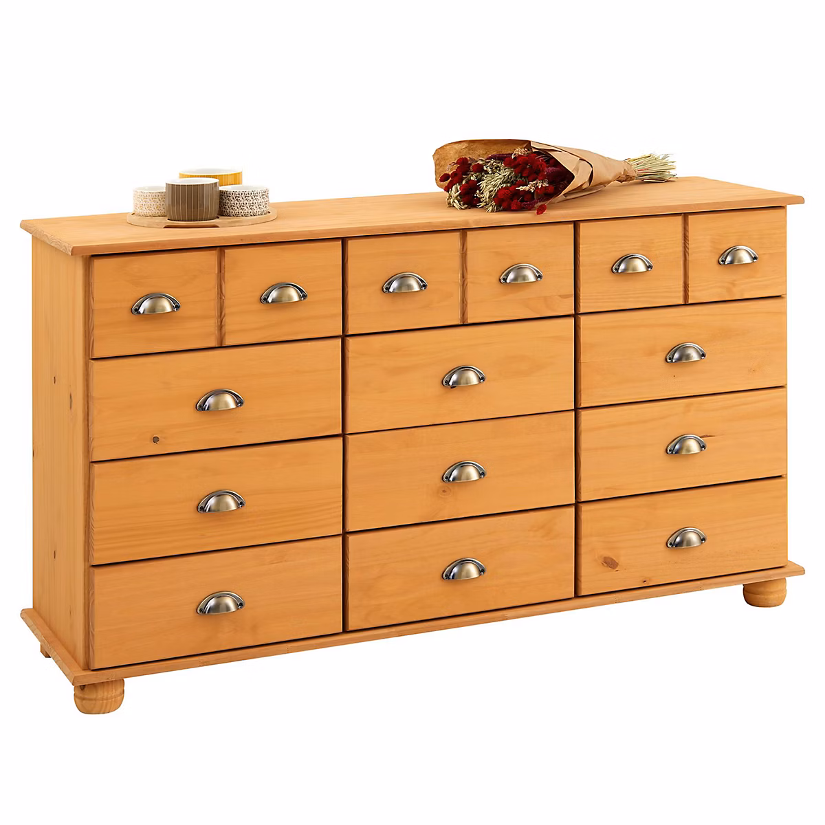 Commode chambre COLMAR L 134 cm en bois – Finition laquée