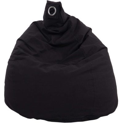 Poire en coton déhoussable Flo (Noir)