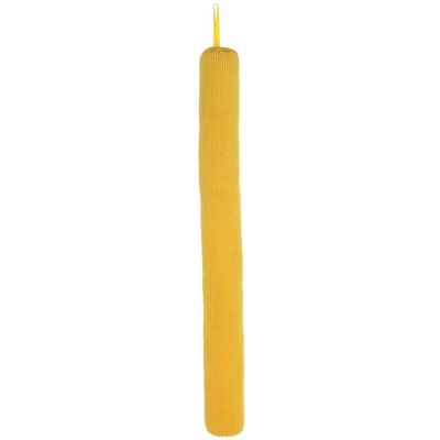 Boudin de porte en velours côtelé 80 cm (Jaune)