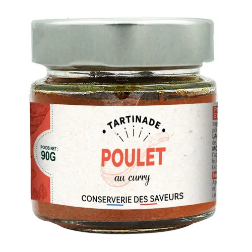 Pratique pour le jardin：Tartinade bio poulet tandoori Conserverie Saveurs - 90 g