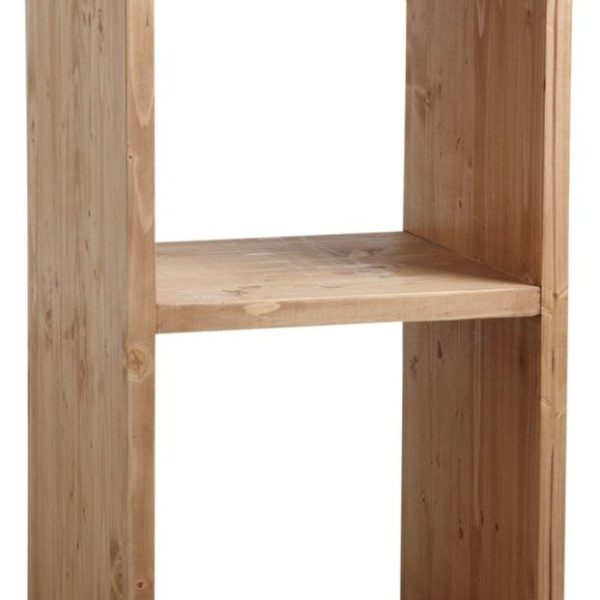 Etagère 2 cases en épicéa ciré miel (2 cases)