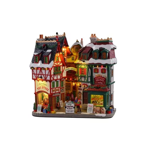 Sélection maison:Façade lumineuse Ville de Noël Lemax - 27 x 27,5 x 11,5 cm