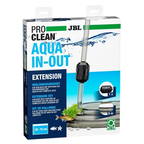 Côté jardin：Rallonge de tuyau pour le kit de changement d’eau coloris noir JBL ProClean Aqua In Out