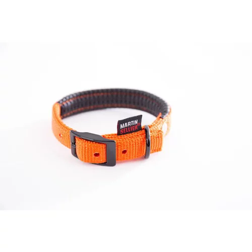 Un indispensable au jardin：Collier droit Confort pour chien coloris orange - 1,6x35 cm