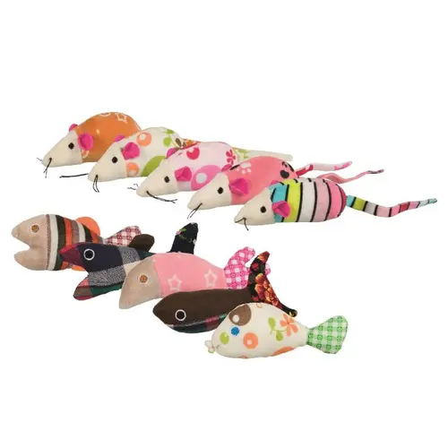 Loisirs au jardin:Jouet pour chat en peluche et tissu Trixie - 9 à 12 cm