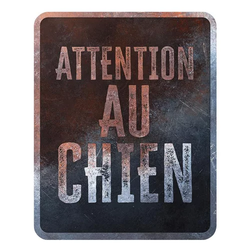 Choix malin：Panneau d'avertissement général coloris noir en métal galvanisé D&D Home - 25 x 20 x 0,3 m