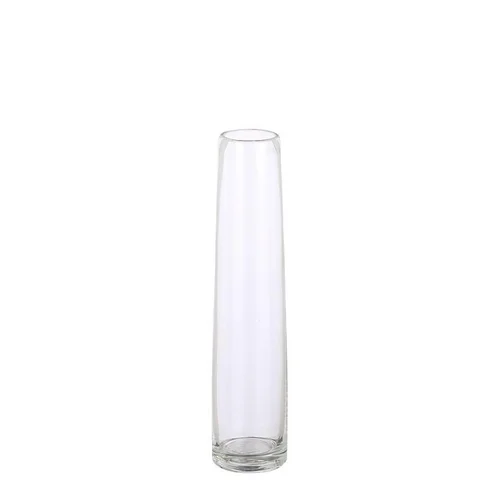 Une touche extérieure：Soliflore en verre transparent Xandra - Ø 7 x H 30,5 cm