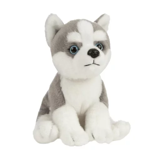 Sélection pour le jardin:Chiot Husky peluche 16 cm pour tout âge
