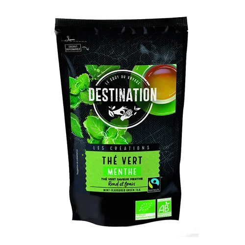 Extérieur tendance：Thé vert menthe Chine bio 200g