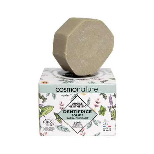 Les indispensables du jardin:Dentifrice solide rafraichissant Cosmo Naturel menthe - 23 g