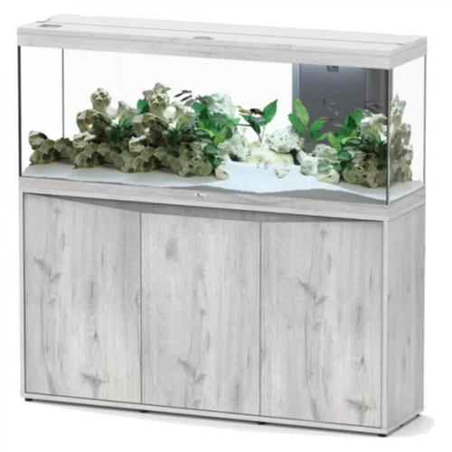 Solution simple:Aquarium tout équipé chêne blanc, AQUATLANTIS AQUARIUM modèle Splendid - 362L