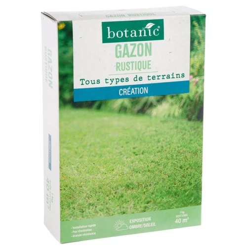Extérieur loisirs:Graines de gazon à semer rustique pour création botanic® - 1 kg