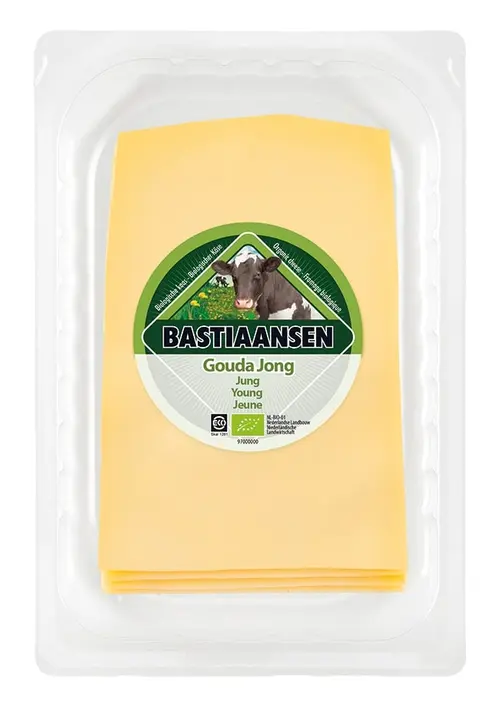 Idée pour le jardin:Gouda jeune en tranches Bastiaansen - 150 g
