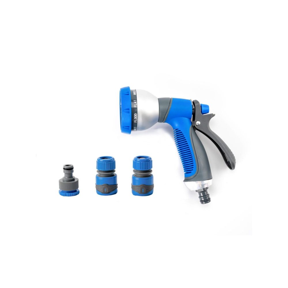 SUAN Pistolet d'arrosage et nettoyage - suan - 9 jets - kit complet avec raccords d'arrosage soft touch – Produits de jardinage