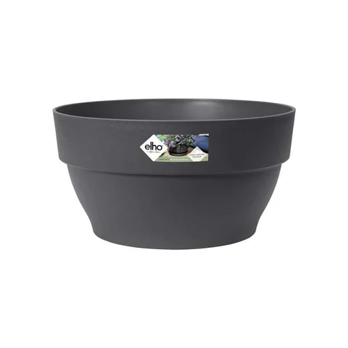 Pour personnaliser vos extérieurs:Pot coupe en plastique gris anthracite Elho Vibia - Ø 34 cm