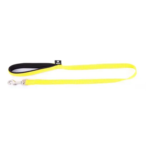 Essentiel pour le jardin：Laisse Neo+ pour chien coloris jaune 2,5x100 cm