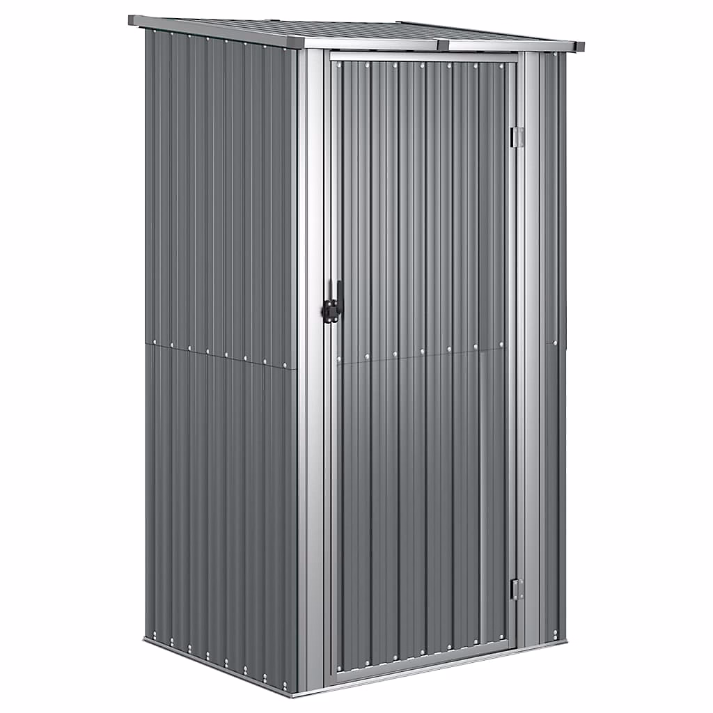 Abri de jardin Gris 118 – 5 × 97 × 209,5 cm Acier galvanisé vidaXL