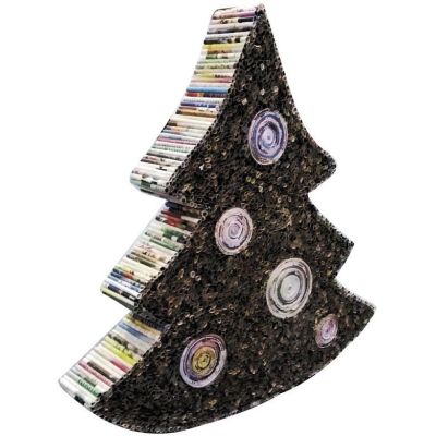 Sapin déco en papier recyclé (Grand modèle)