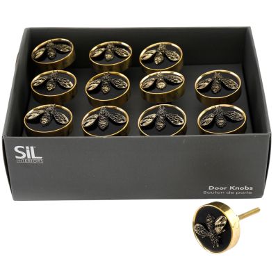 Boutons de meuble Abeille (Lot de 12)