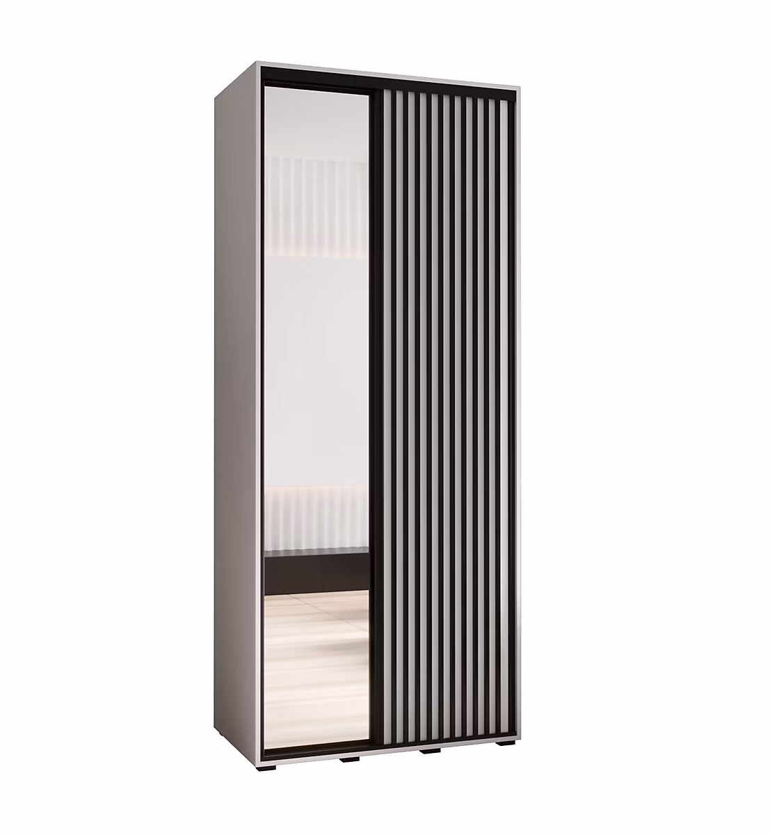 Armoire Lanko 2 a portes coulissantes H. 235 – 2 x L. 120 x P. 60 2 portes