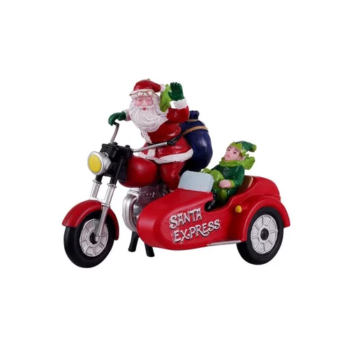 Extérieur déco：Scénette Père Noël express Lemax - 8,8 x 7,7 x 6,7 cm