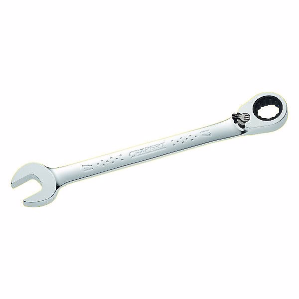 Clé mixte à cliquet 19 mm EXPERT – E113311, forgée Chrome Vanadium