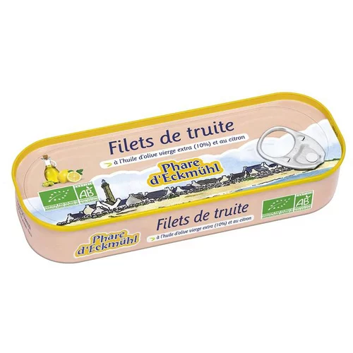 Une sélection pensée pour l’extérieur：Filets de truite aux 3 huiles bio Phare d’Eckmühl - 130 g