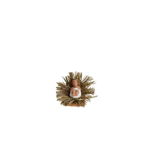 Pour mieux profiter de l’extérieur:Enfant Jésus / paille 7 cm
