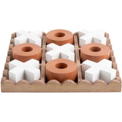 Jeu de morpion en MDF Tic Tac (Orange)