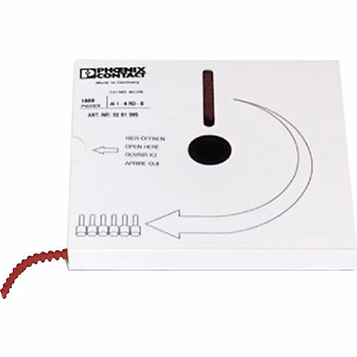 Embout de câble simple isolé AI 0 | 5 – 8 WH – B 0 – 5 mm² blanc – lot 1000.
