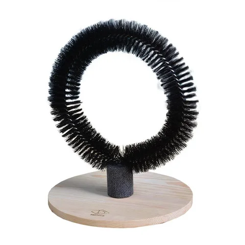 Une idée pour votre jardin：Brosse de massage pour chat coloris noir D&D Home Mila - 29 x 29 x 36 cm