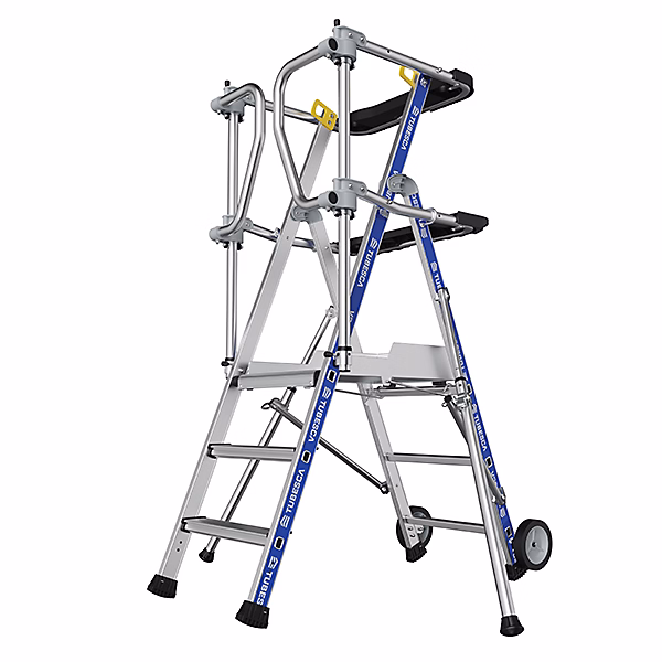 Escabeau PIRL 3 marches – Hauteur max. de travail 2.70m, 2272913