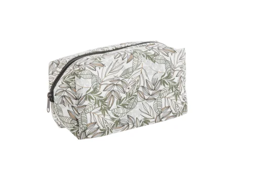 Pour organiser le jardin：Trousse en tissu à motifs marron et gris Safeco Wanda - 23 x 13 x 10 cm