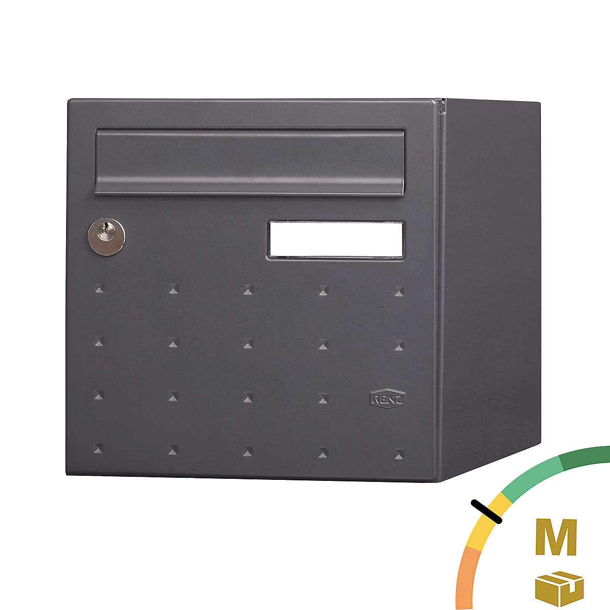 Boîte aux lettres, boîte à colis et accessoires – Boite aux lettres CubYsm 2 portes Gris anthracite 7016M