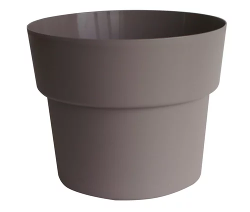 Mon jardin:Pot en plastique recyclé taupe Cocoripot 84 L - Ø 58 x H 44 cm
