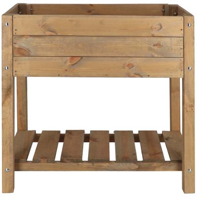Carré potager en pin teinté sur pieds (Largeur 40 cm)