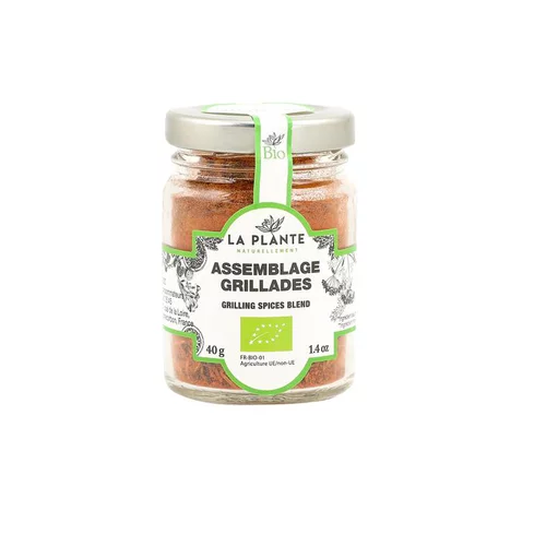 Déco extérieur:Assemblage grillades bio en verre Kerex - 40 g