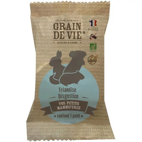 Ambiance jardin：Palet bio digestion pour petits mammifères Grain de vie - 60 g