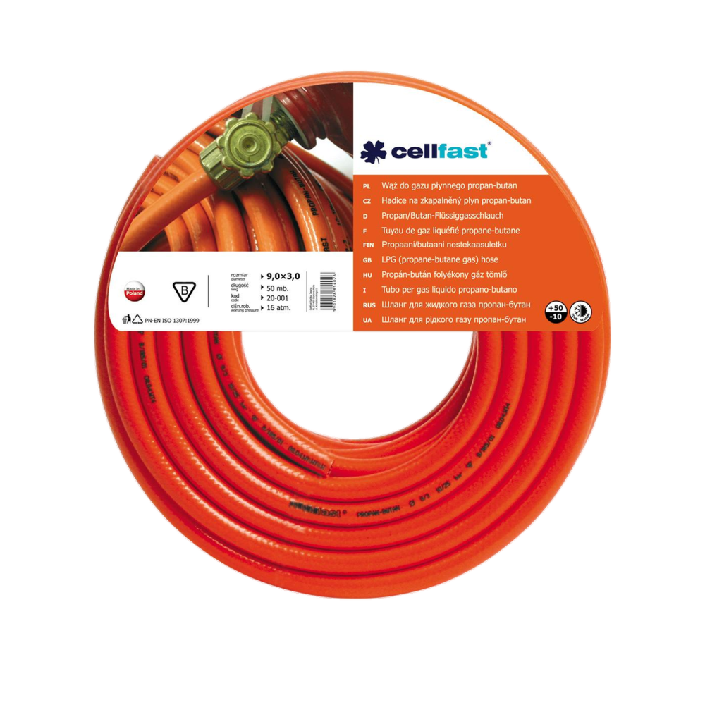Cellfast Hose Cellfast 9x3mm couleur orange/noire – Matériel de jardin