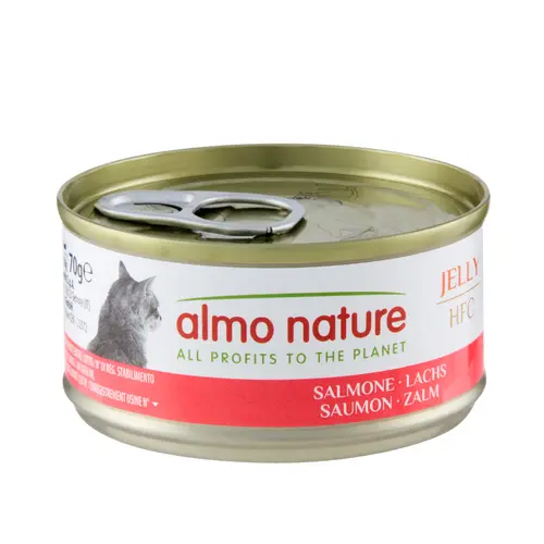 Extérieur fonctionnel：Pâtée pour chat HFC Jelly au saumon Almo Nature - 70 g